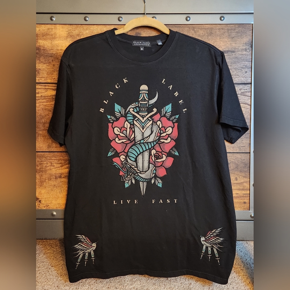 BLACK LABEL Mens Affliction Medium New Tshirt